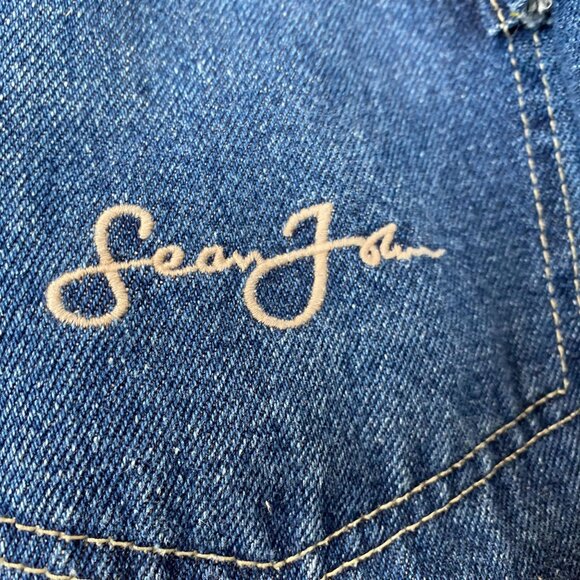 Sean John Men's Blue Denim Jacket XXL Classic Fit Button-Up - Picture 4 of 9